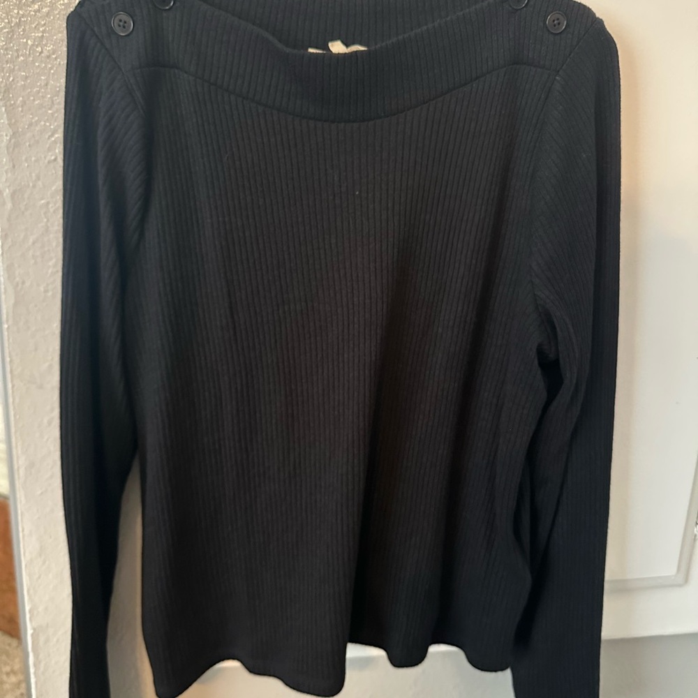Madewell Black Knit Top